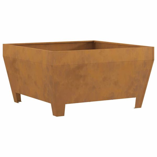 vidaXL Fire Pit Brown 80 x 80 x 43 cm Steel
