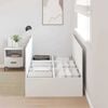 vidaXL Bed Frame with Storage White 90 x 200 cm Engineered wood