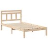 vidaXL Bed Frame Brown 90 x 200 cm Solid Pine Wood