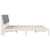 vidaXL Bed Frame Light Grey 180 x 200 cm Solid Pine Wood