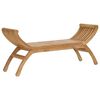 vidaXL Garden Bench 2 -Seater 126 cm Solid Teak Wood Natural