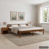 vidaXL Bed Frame without Mattress Honey Brown Solid Pine Wood 180x200cm
