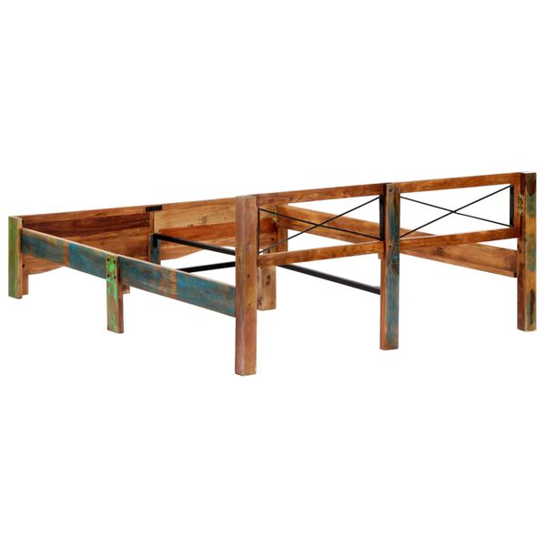 vidaXL Bed Frame without Mattress Solid Reclaimed Wood 160x200 cm
