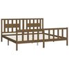 vidaXL Bed Frame without Mattress Honey Brown Solid Wood Pine 200x200 cm
