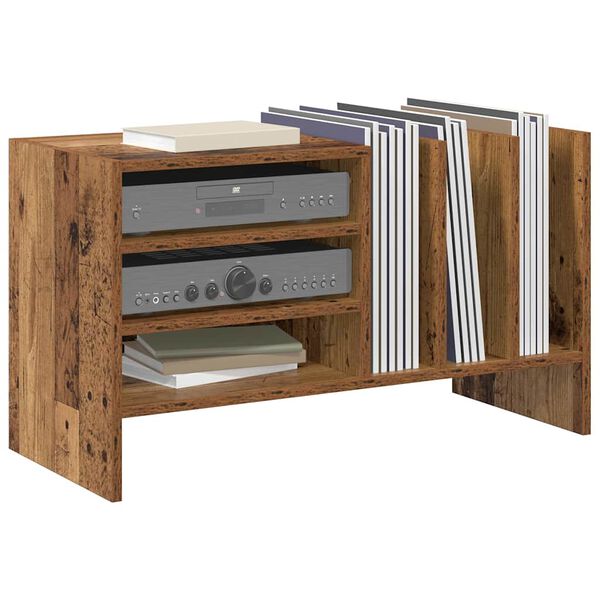 vidaXL Record Cabinet Old Wood 78.5 x 35 x 45 cm Engineered Wood