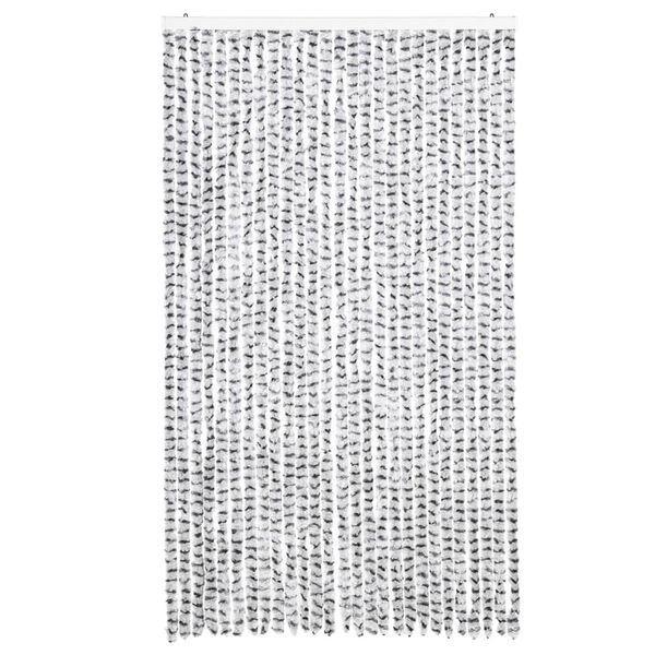 vidaXL Fly Curtain Light Grey and Dark Grey 118x220 cm Chenille