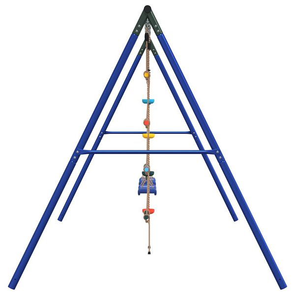 vidaXL Outdoor Swing Set with Swing. Trapeze. Ladder. Disc Swing