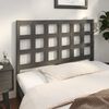 vidaXL Bed Headboard Grey 125.5x4x100 cm Solid Wood Pine