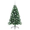 vidaXL Artificial Pre-lit Christmas Tree Green 120 cm PVC