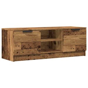 vidaXL TV Cabinet Old Wood 102x35x36.5 cm Engineered Wood
