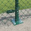 vidaXL Fence Post Green 25 x 0.6 m (40 x 40 mm mesh) Steel and PVC