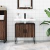 vidaXL Bathroom Sink Cabinet Brown Oak 60x33x60 cm Engineered Wood