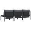 vidaXL Outdoor Furniture 3 pcs Anthracite 80 x 80 x 71 cm Steel