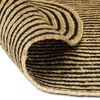 vidaXL Rug Natural and Black 100 x 152 cm Jute