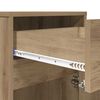 vidaXL LED Bedside Cabinet Artisan oak 38 x 34 x 61 cm Engineered wood