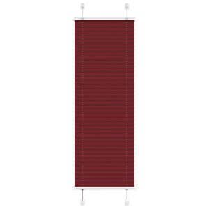 vidaXL Pleated Blind Bordeaux Red 45x100 cm Fabric Width 44.4 cm Polyester