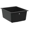 vidaXL Sink Black 370 x 460 mm 80% Quartz and 20% Resin