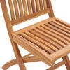 vidaXL Folding Garden Chairs 6 pcs Solid Teak Wood