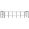 vidaXL Outdoor Dog Kennel Steel 50.82 m&sup2;