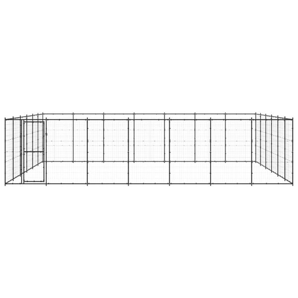 vidaXL Outdoor Dog Kennel Steel 50.82 m&sup2;