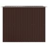 vidaXL Garden Storage Shed Brown 257x205x178 cm Steel