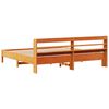 vidaXL Bed Frame without Mattress Wax Brown 200x200 cm Solid Wood Pine