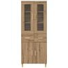 vidaXL Highboard Artisan Oak 69.5 x 34 x 180 cm Engineered Wood