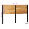 vidaXL Headboard 160 cm Solid Wood Acacia and Iron