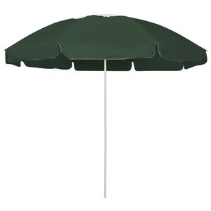 vidaXL Beach Parasol Green 240 cm