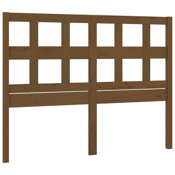 vidaXL Bed Headboard Honey Brown 125.5x4x100 cm Solid Wood Pine