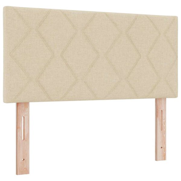 vidaXL Headboard with Headboard Cream 90 cm Faux Leather
