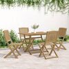 vidaXL 5 Piece Garden Dining Set Solid Wood Acacia