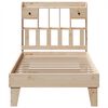 vidaXL Bed Frame without Mattress 75x190 cm Small Single Solid Wood Pine