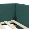 vidaXL Corner Bed Frame Dark Green 90 cm x 190 cm Velvet
