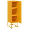 vidaXL Highboard Mustard Yellow 36x39x123 cm Steel