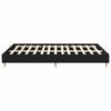vidaXL Bed Frame Black Oak 203 x 153 x 25 cm Engineered Wood