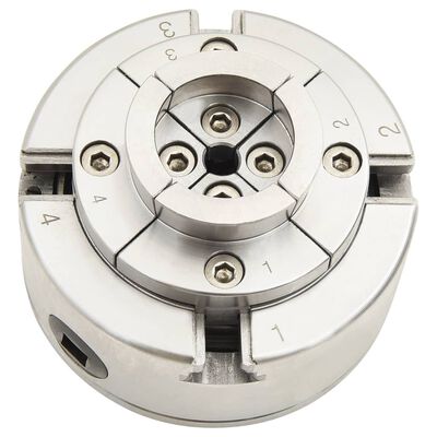 vidaXL 4 Jaw Wood Chuck with M33 Connection Steel Silver 96 mm