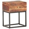 vidaXL Bedside Table 40x30x50 cm Rough Acacia Wood