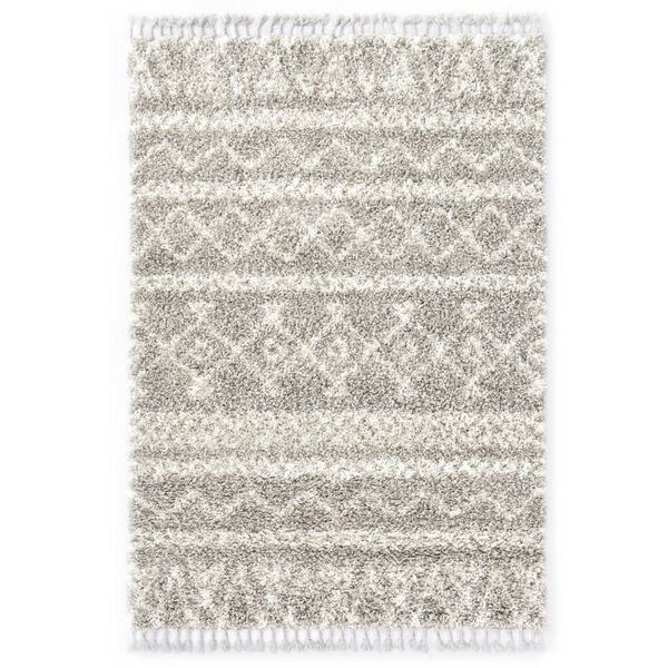 vidaXL Rug Berber Shaggy PP Sand and Beige 80x150 cm