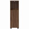 vidaXL Bathroom Cabinet with Storage Brown Oak 30 x 35 x 95 cm