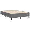 vidaXL Platform Bed Frame Light Grey 140 x 190 cm Fabric