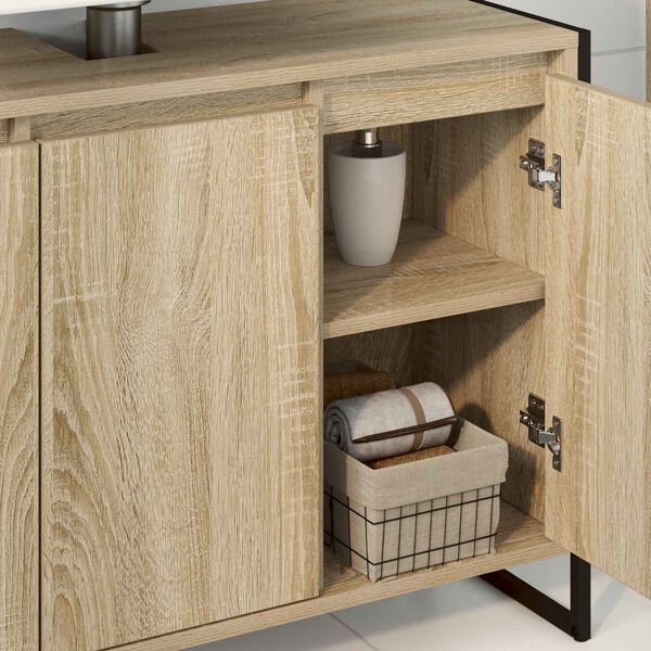 vidaXL Bathroom Cabinet Sonoma 90 x 30 x 60 cm Engineered Wood