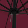 vidaXL Garden Parasol Bordeaux Red 395 x 395 x 245 cm