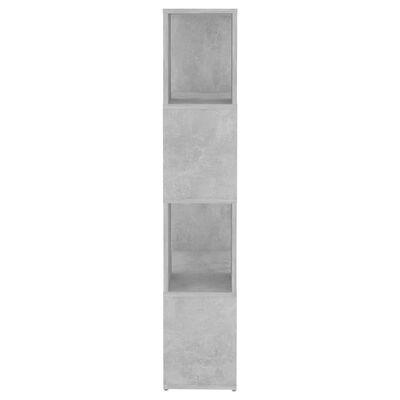 vidaXL Book Cabinet Room Divider Concrete Grey 60x24x124.5 cm