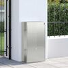 vidaXL Parcel Drop Box Silver 44 x 22 x 82 cm Galvanised Steel