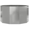 vidaXL Planter Silver 90 x 90 x 50 cm Galvanised Steel