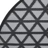vidaXL Outdoor Carpet ARAKIL Black &Oslash;200 cm PP