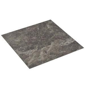 vidaXL Flooring Planks Black 5.11 m&sup2; 55 pcs PVC