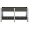 vidaXL Garden Raised Bed with Shelf Grey 175x50x75 cm WPC