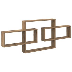 vidaXL Wall Shelf Artisan Oak 130 x 10 x 50 cm Engineered Wood